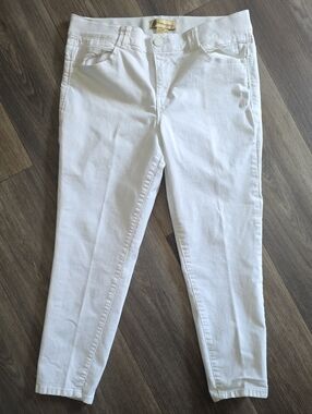 Democracy White Cropped Skinny Jeans